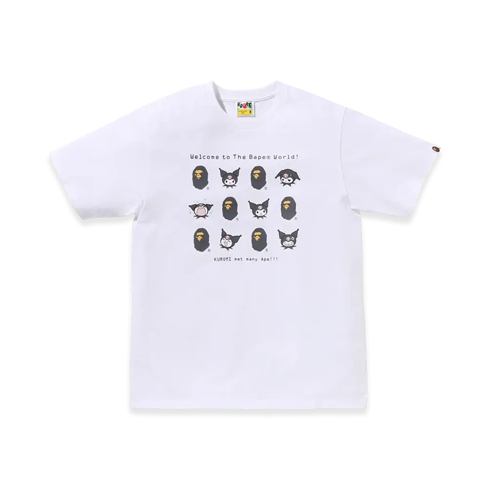 A BATHING APE x Kuromi Ladies Tee "White"