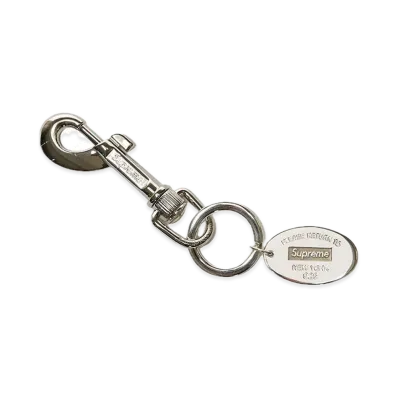 Supreme x Tiffany & Co. Return to Tiffany Oval Tag Keyring "Silver"
