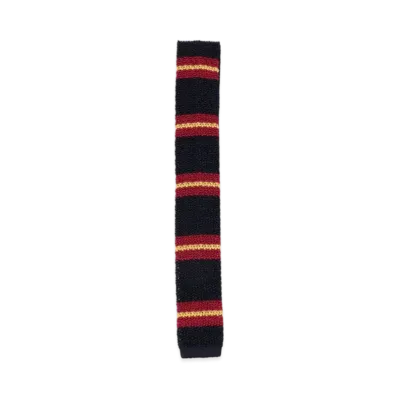 BEAMS Silk Knit Tie Stripe "Navy"