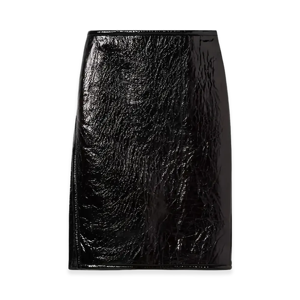 GUCCI Women's Leather Skirt "Black"