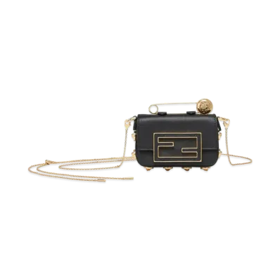 FENDI x Versace Fendace Black Leather Charm "Black"
