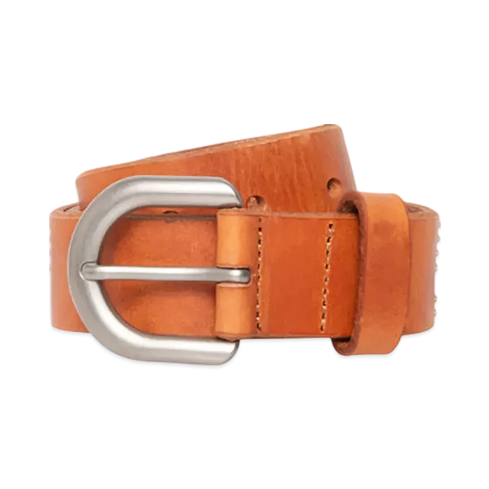 Stussy Stud Letter Belt "Worn Tan"