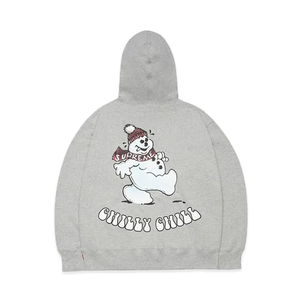 Supreme Snowman Hooded Sweatshirt "Heather Grey"
