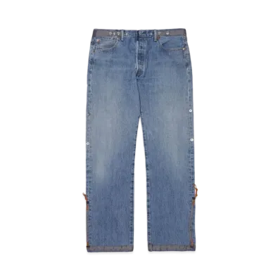 Poliquant THE DEFORMED ADJUSTABLE THRIFTING DENIM 501 "INDIGO"