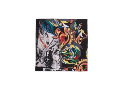 Ground Y x Taro Okamoto Graphic-print scarf Collage Type:C "Black"