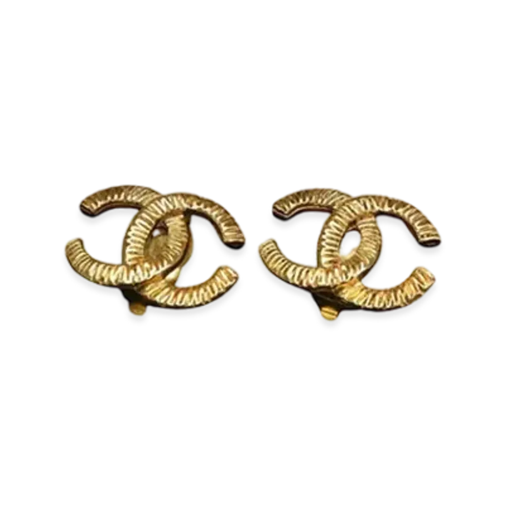 CHANEL Coco Mark Earrings "Gold"