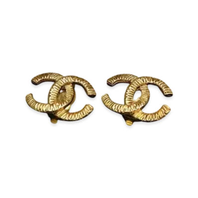 CHANEL Coco Mark Earrings "Gold"