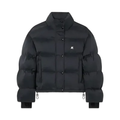 Courreges Cropped Puffer Jacket "Black"