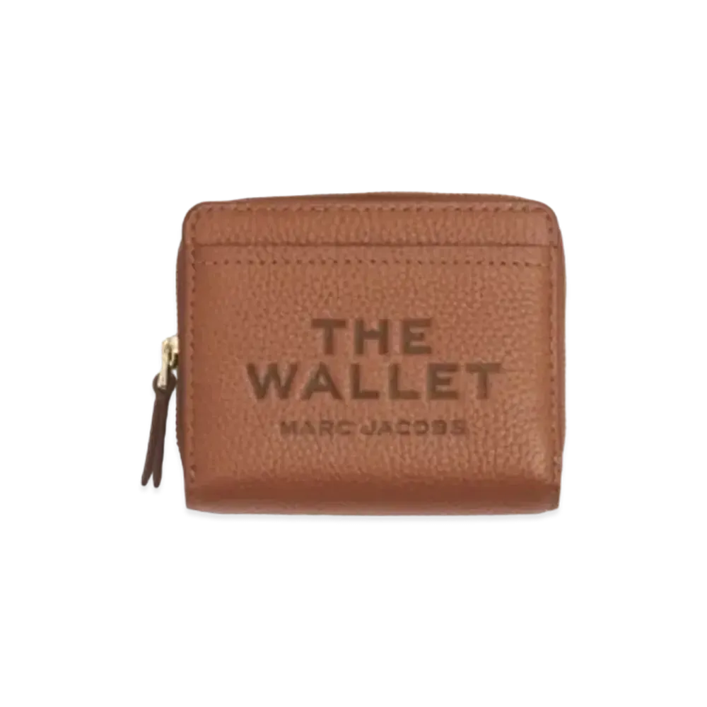 Marc Jacobs The Leather Compact Wallet Mini "Argan Oil"