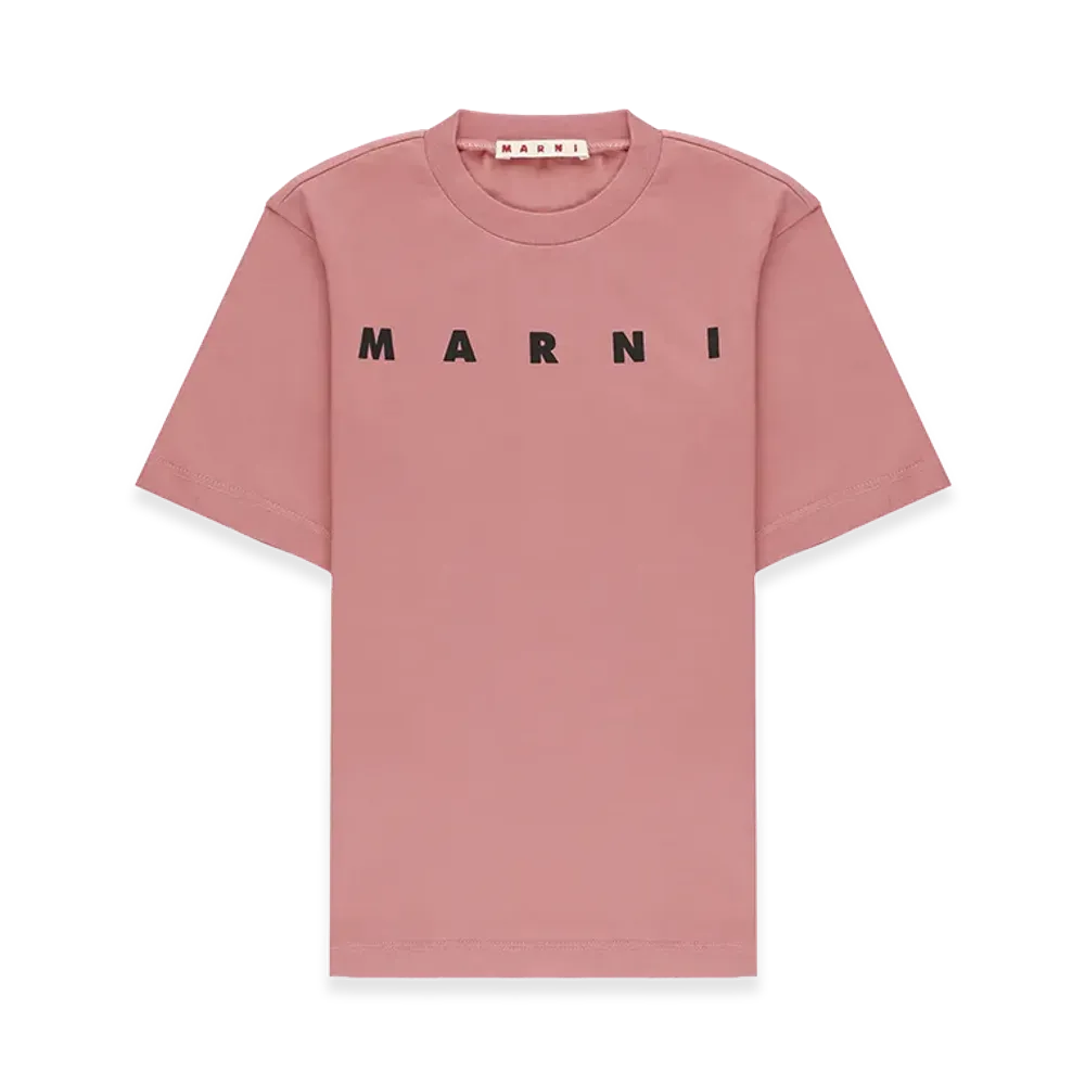 MARNI Women's T-Shirt With Logo "Pink"