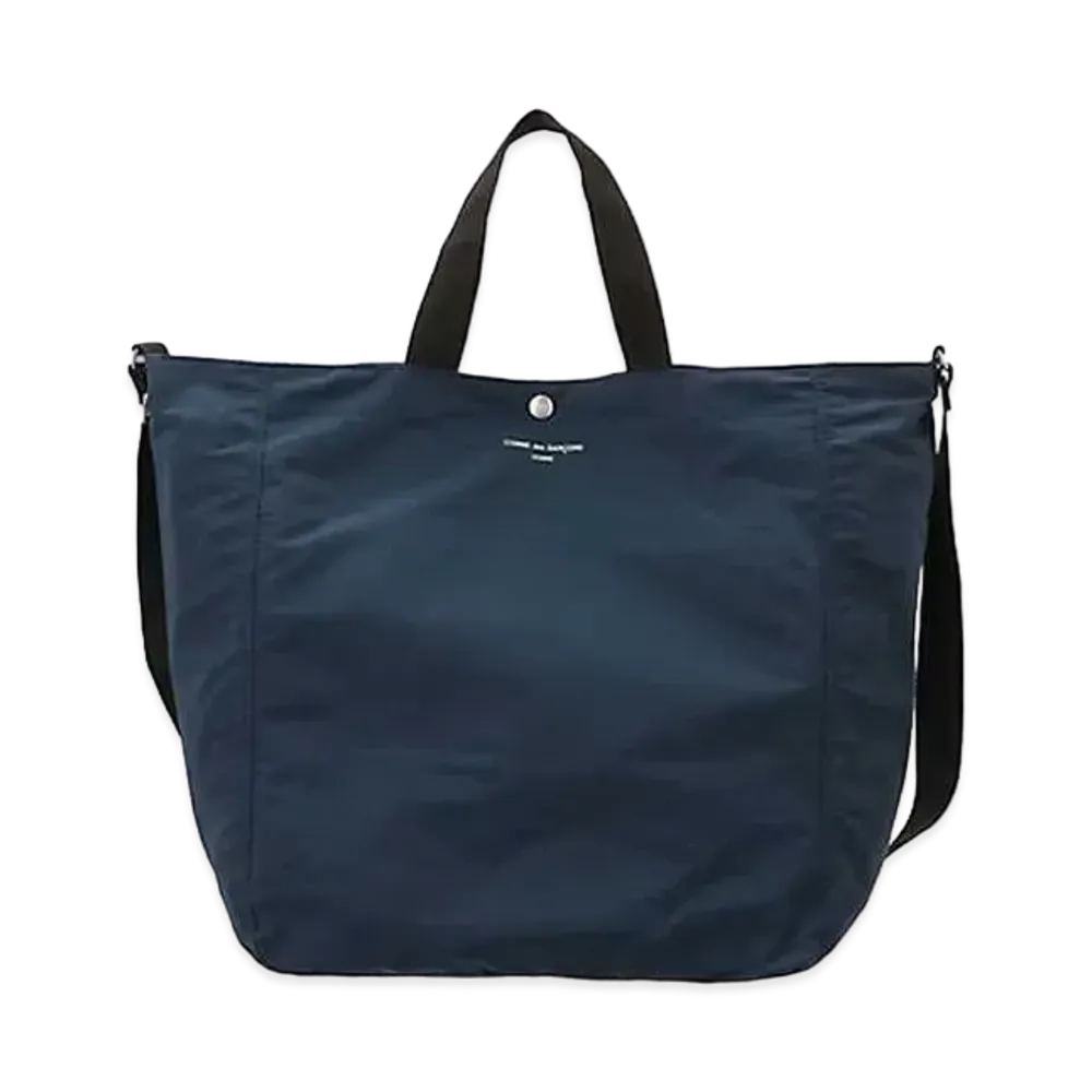 COMME des GARCONS HOMME Cotton Nylon Grosgrain "Navy"