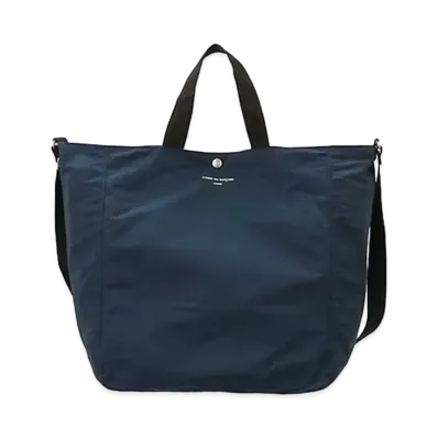 COMME des GARCONS HOMME Cotton Nylon Grosgrain "Navy"