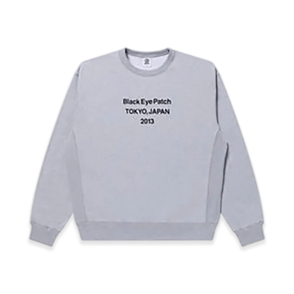 BlackEyePatch Brand Origin Crew Sweat "Heather Gray"