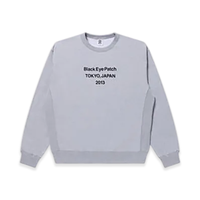 BlackEyePatch Brand Origin Crew Sweat "Heather Gray"