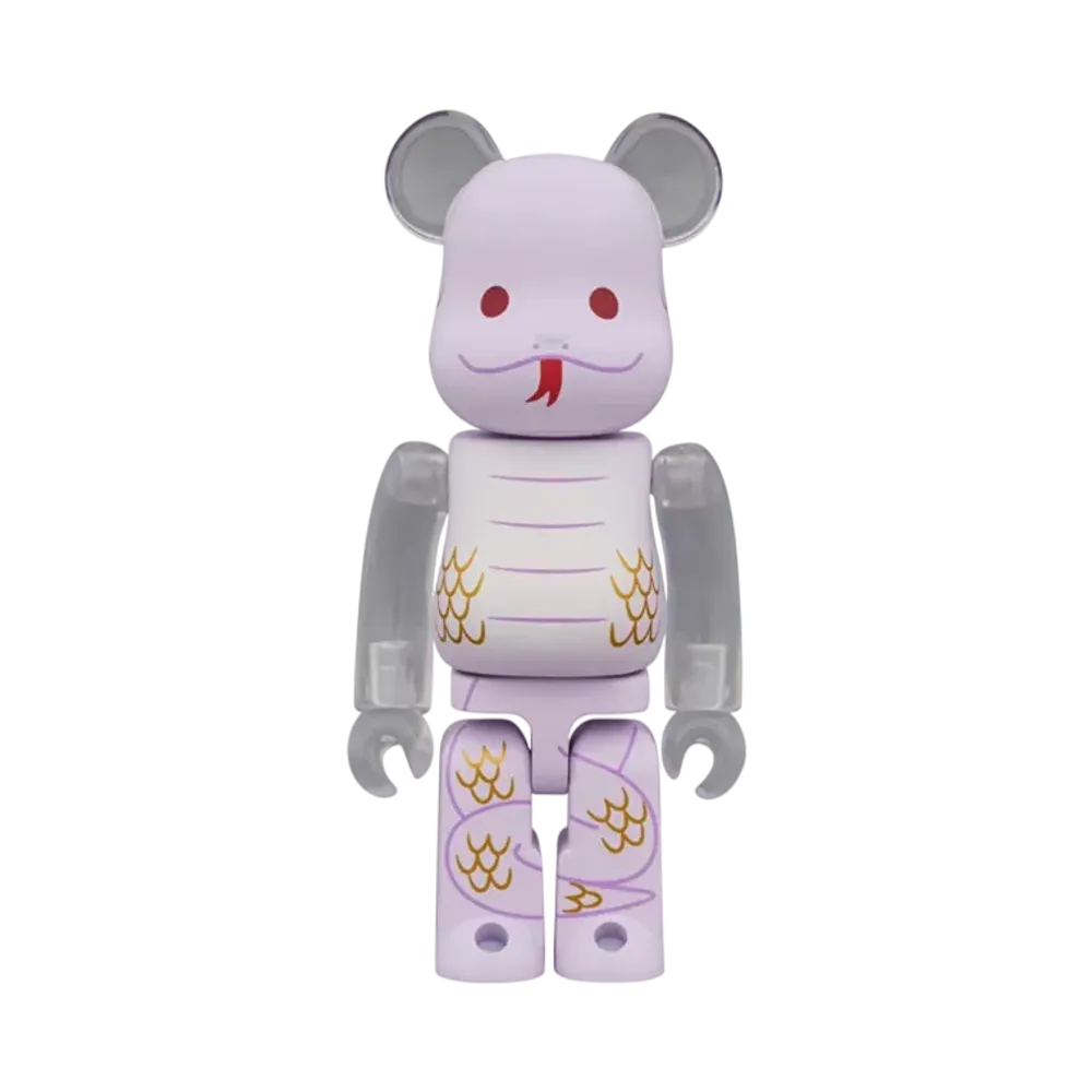 MEDICOM TOY "BEARBRICK" Zodiac Snake 100%