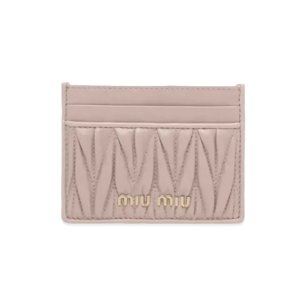 MIU MIU Nappa Leather Card Case "Opal"