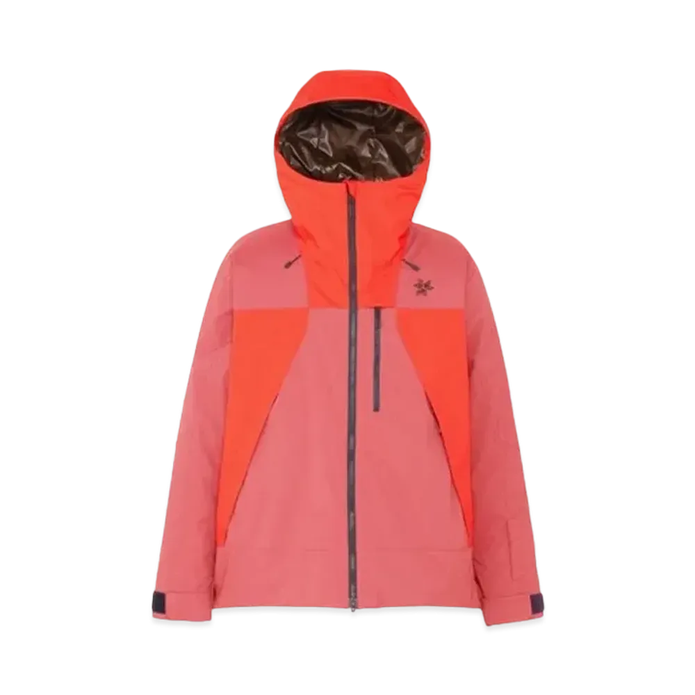 Goldwin 2 Tone Color Hooded Jacket (Ski / Men's) "Mineral Red"