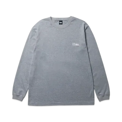 FIRST DOWN Logo L/S Tee Cotton Jersey "Grey"
