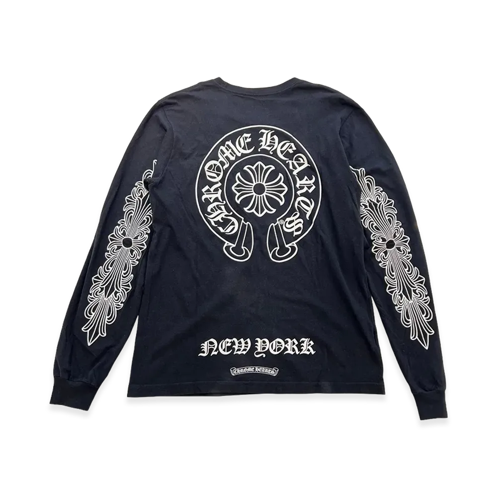 Chrome Hearts New York Limited Horseshoe L/S T-Shirt "Black"