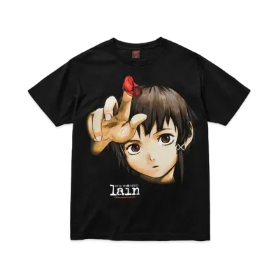 Geeks Rule x Serial Experiments Lain 12 Silkscreen Printing T-Shirt Vol.02 "Black"