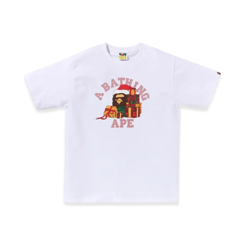 A BATHING APE Present Box College Tee "White"
