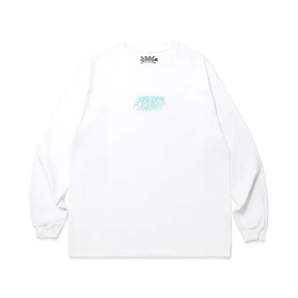 APHRODITEGANG Classic Logo L/S Tee White "Blue"