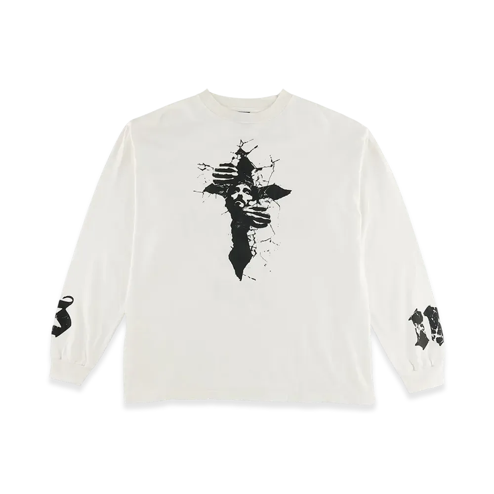 SAINT Mxxxxxx Saint Michael Long Sleeve Tee "White"