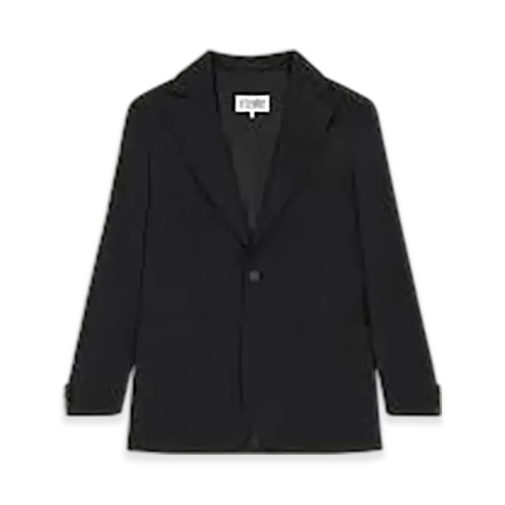 MM6 Maison Margiela Deconstructed Wool Blazer "Black"