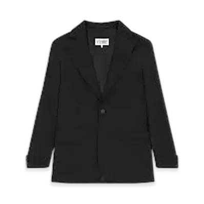 MM6 Maison Margiela Deconstructed Wool Blazer "Black"