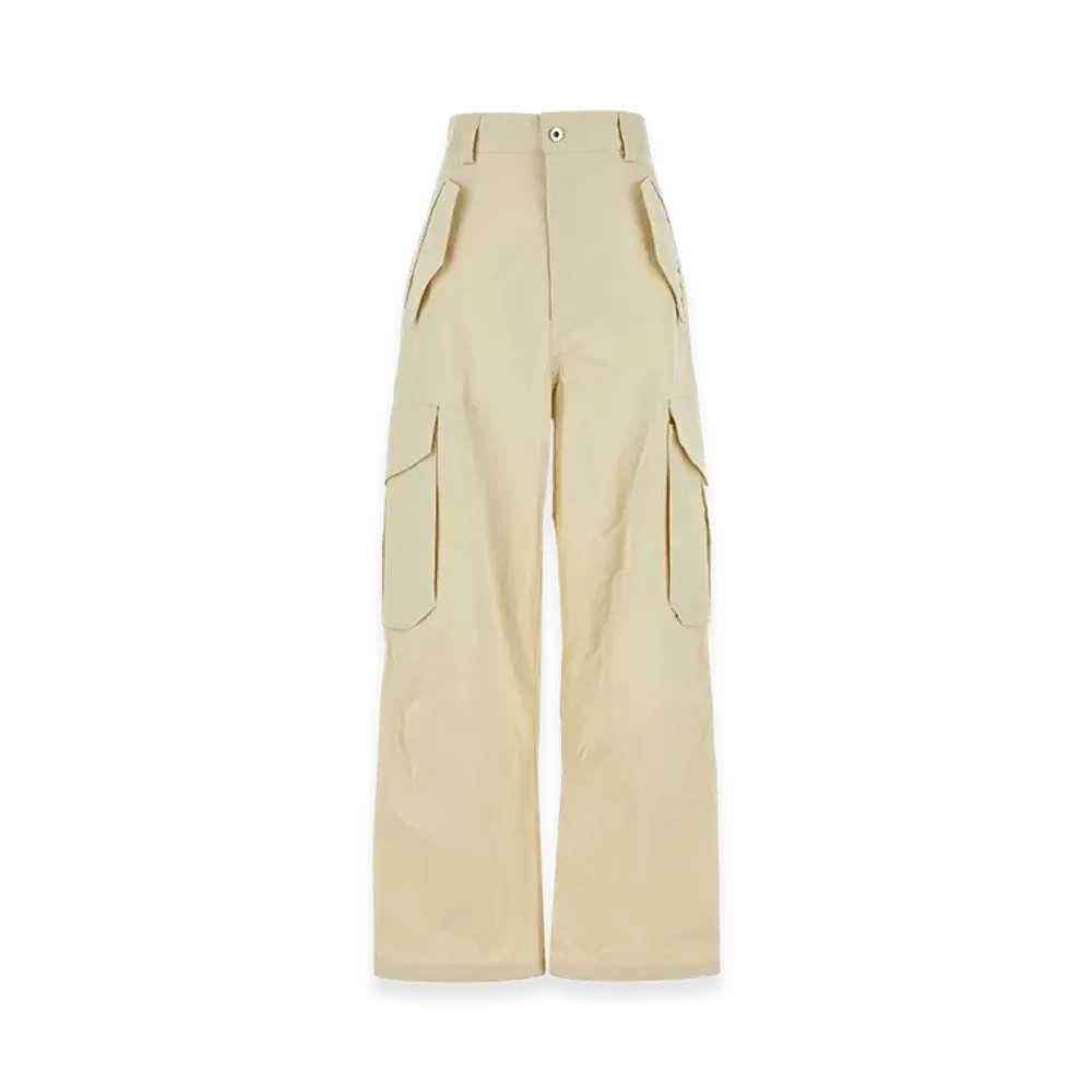 Bottega Veneta Women's Sand Cotton Blend Cargo Pant "Beige"