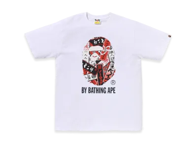 A BATHING APE Senjafuda by Bathing Ape Tee "White"