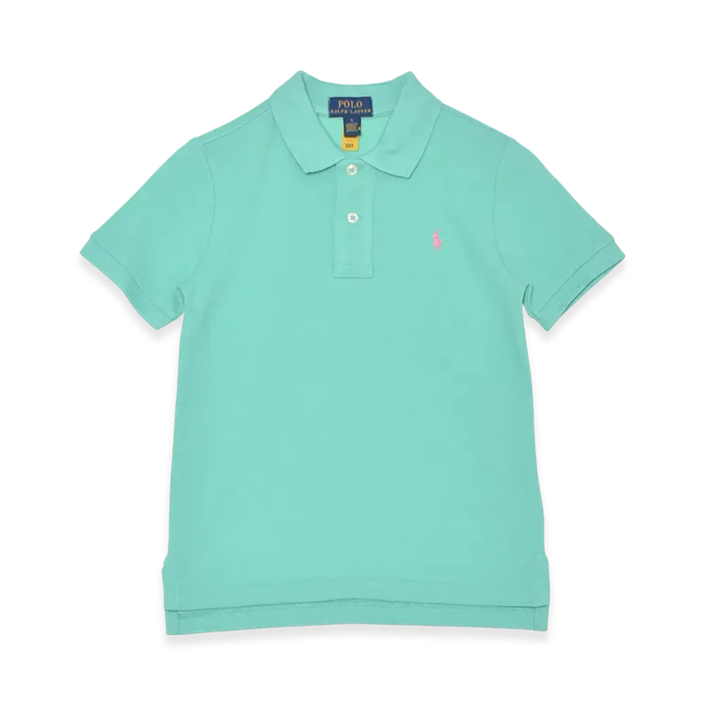 Polo Ralph Lauren Cotton Mesh Polo Shirt Kids "Green"