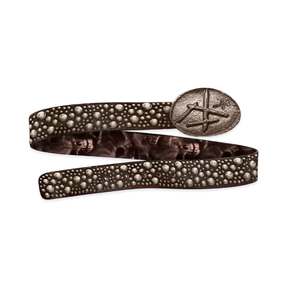 Travis Scott Studded Belt "Brown"