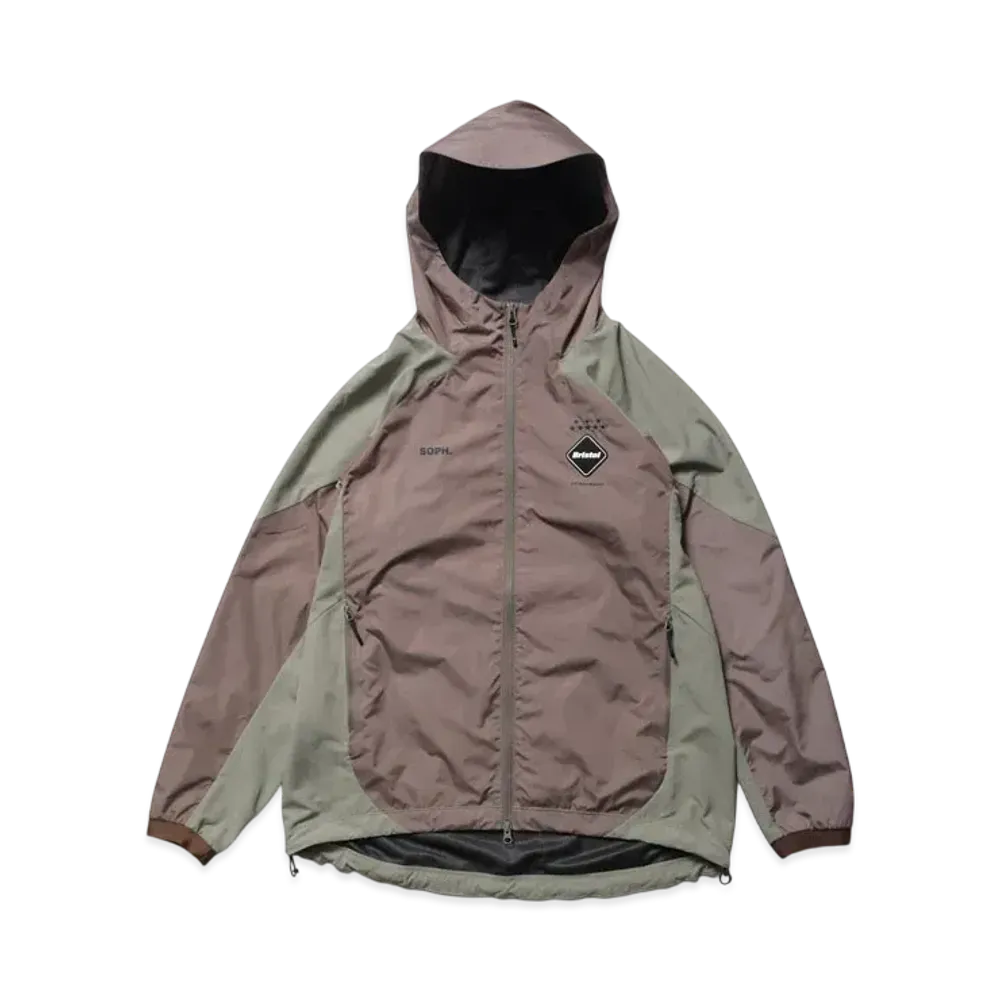 F.C.Real Bristol Stream Line Hybrid Hoodie Jacket "Light Brown"