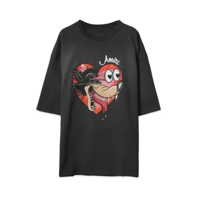 AMIRI HOPELESS ROMANTIC OS TEE"BLACK"