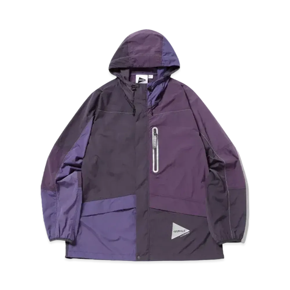 GRAMICCI x and wander Patchwork Wind Hoodie "Multi Purple"