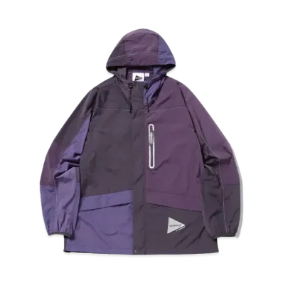 GRAMICCI x and wander Patchwork Wind Hoodie "Multi Purple"