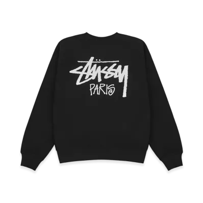 Stussy Stock Paris Crew "Black"