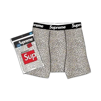Supreme x Hanes Leopard Briefs (2 Pack) "Leopard" (19SS)