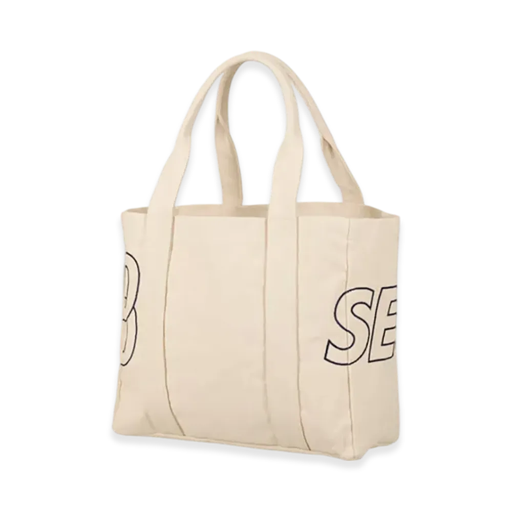 WIND AND SEA Mulch Pocket Tote Bag "Off White"