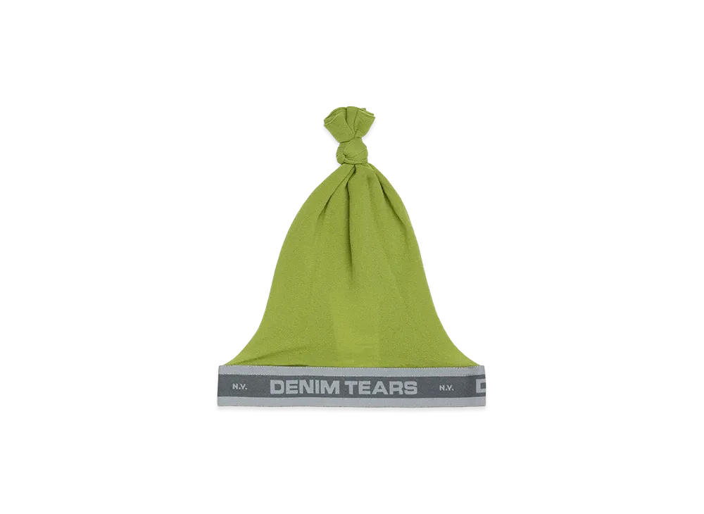 DENIM TEARS Stocking Wave Cap "Green"