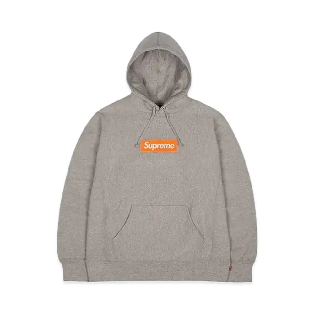 Supreme Box Logo Hooded Sweatshirt "Hether Grey" (17FW)