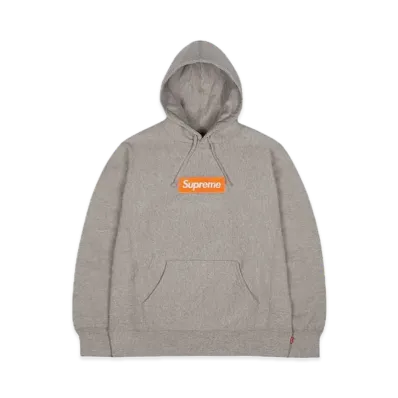 Supreme Box Logo Hooded Sweatshirt "Hether Grey" (17FW)