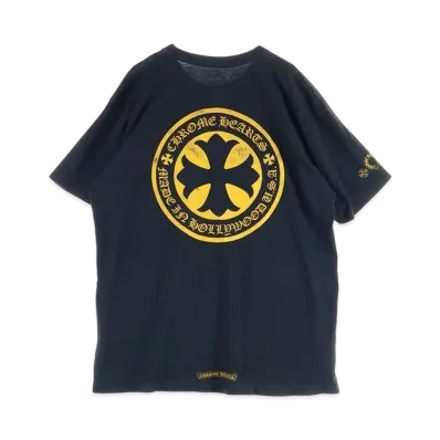 Chrome Hearts CH Plus Circle Logo S/S T-Shirt "Black/Yellow"