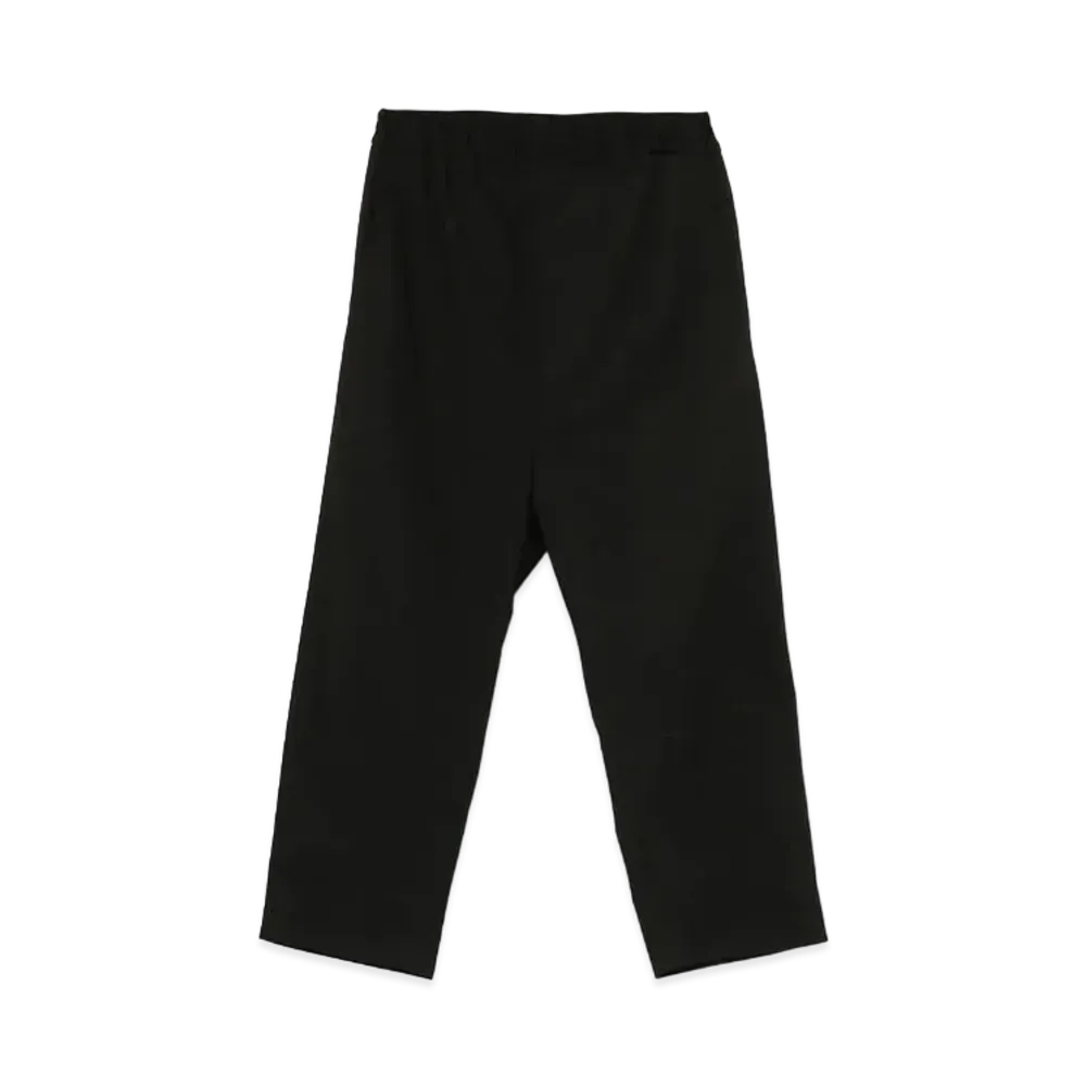 Yohji Yamamoto Y's TASLAN NYLON CHINO CLOTH ELASTIC PANTS "Black"