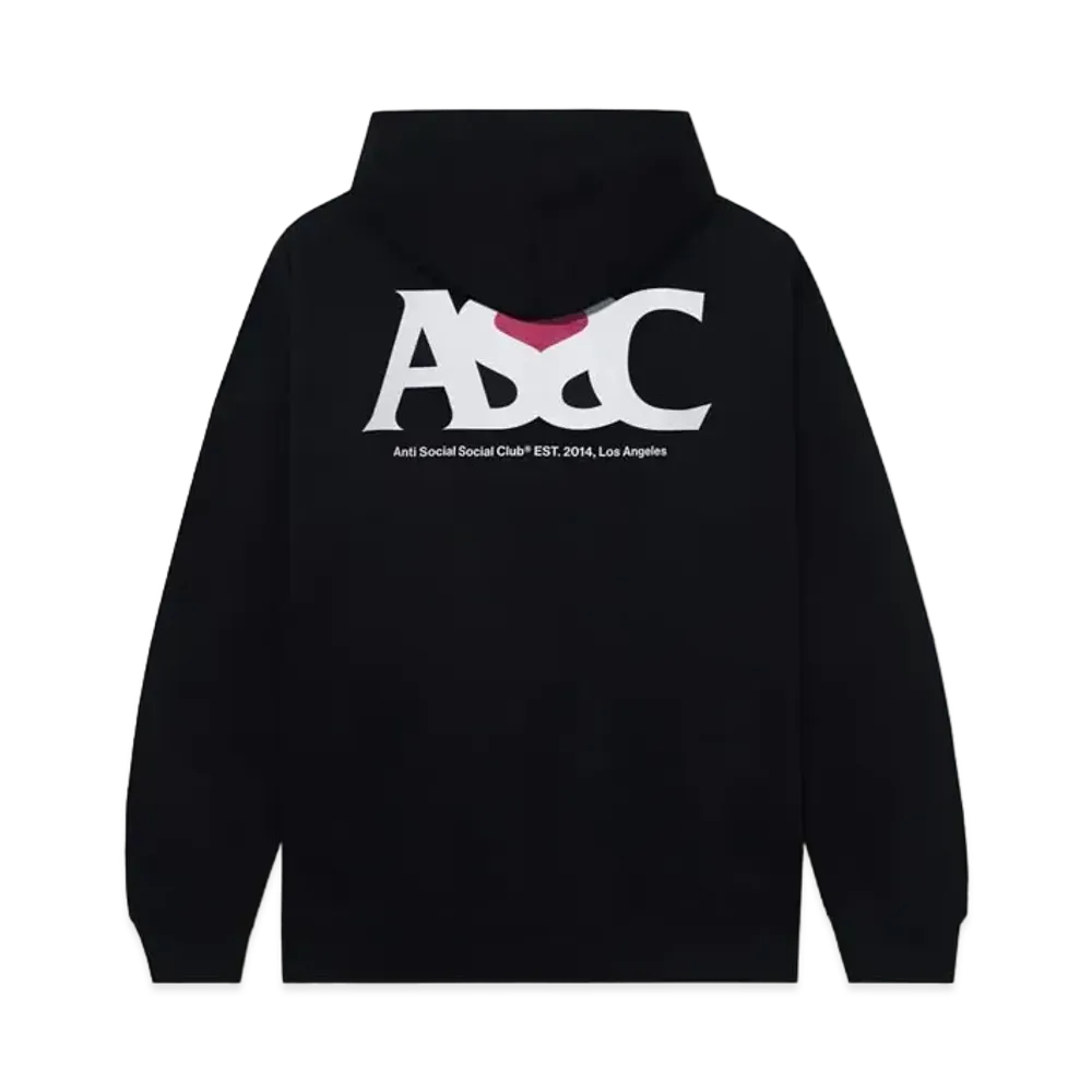 ANTI SOCIAL SOCIAL CLUB FA22 Negative Space Black Hoodie "Black"