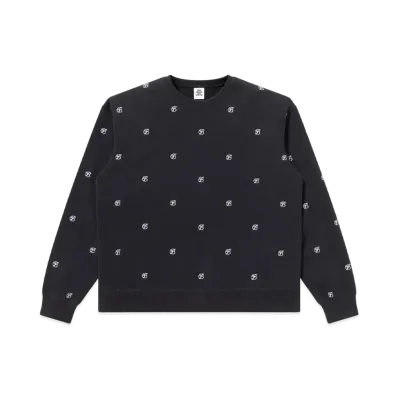 BlackEyePatch B Emblem Patterned Crew Sweat "Black"