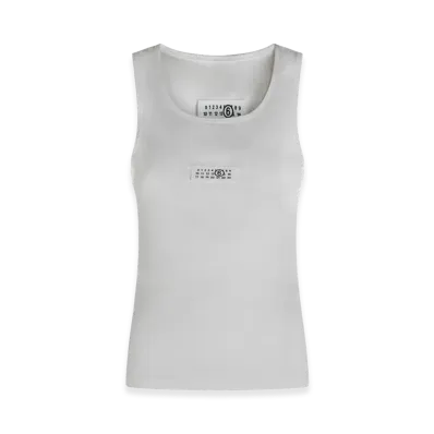 MM6 Maison Margiela Women's Numeric Signature Tank Top "White"