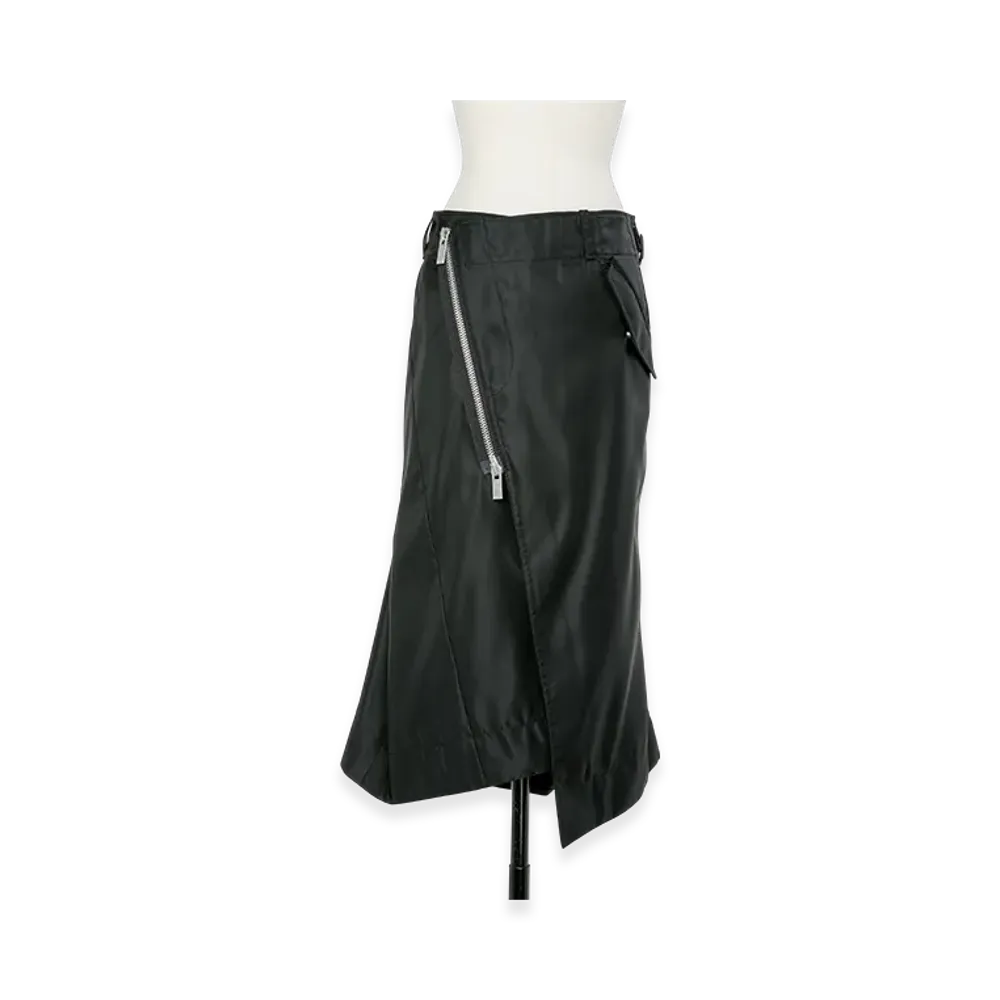 sacai Nylon Twill Skirt "Black"