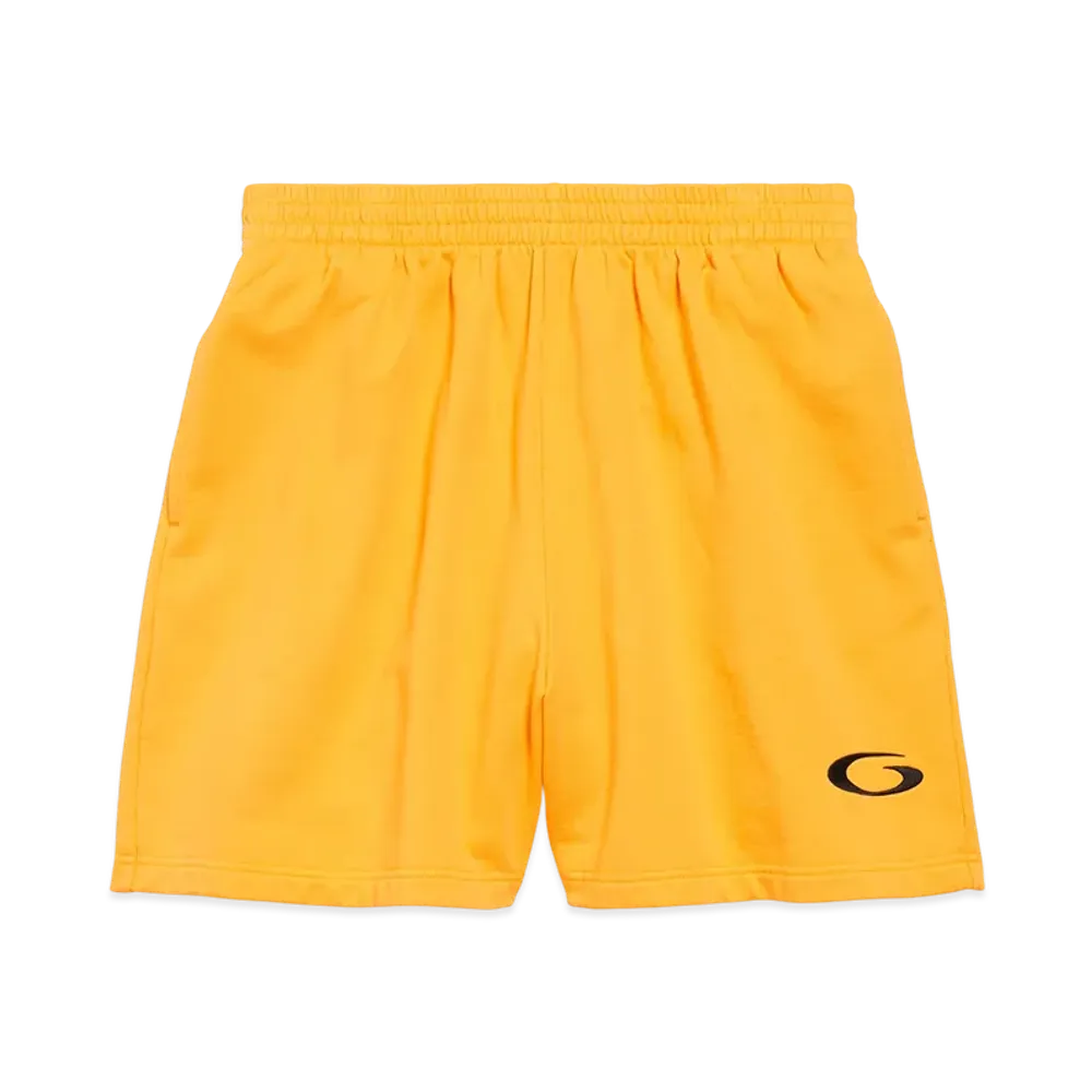 BALENCIAGA Basketball Sweat Shorts "Deep Purple/Yellow"